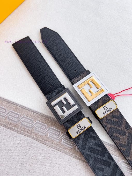 Fendi FENDI ️ Belt and beltBuckle, original classic pure copper boutique letter buckle, phot ffxwtih7 - Image 10