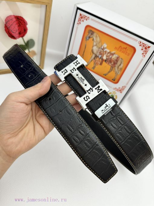 Hermes Hermès  Material: Leather Belt with 100% Head Layer. The leather belt is guaranteed t iv04tdly - Image 3