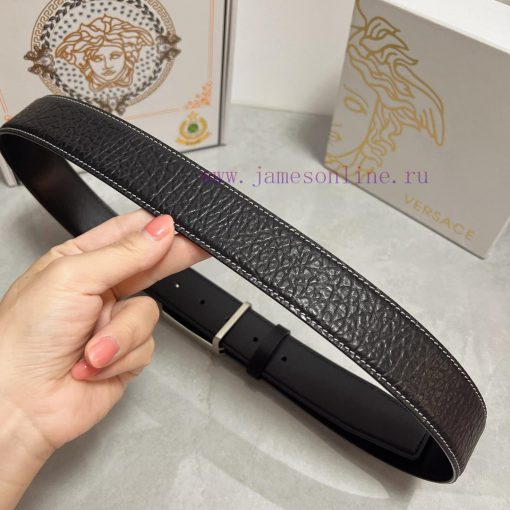Versace. VersaceMaterial: Leather Belt with 100% Head Layer. The leather belt is guaranteed ym09dep7 - Image 8