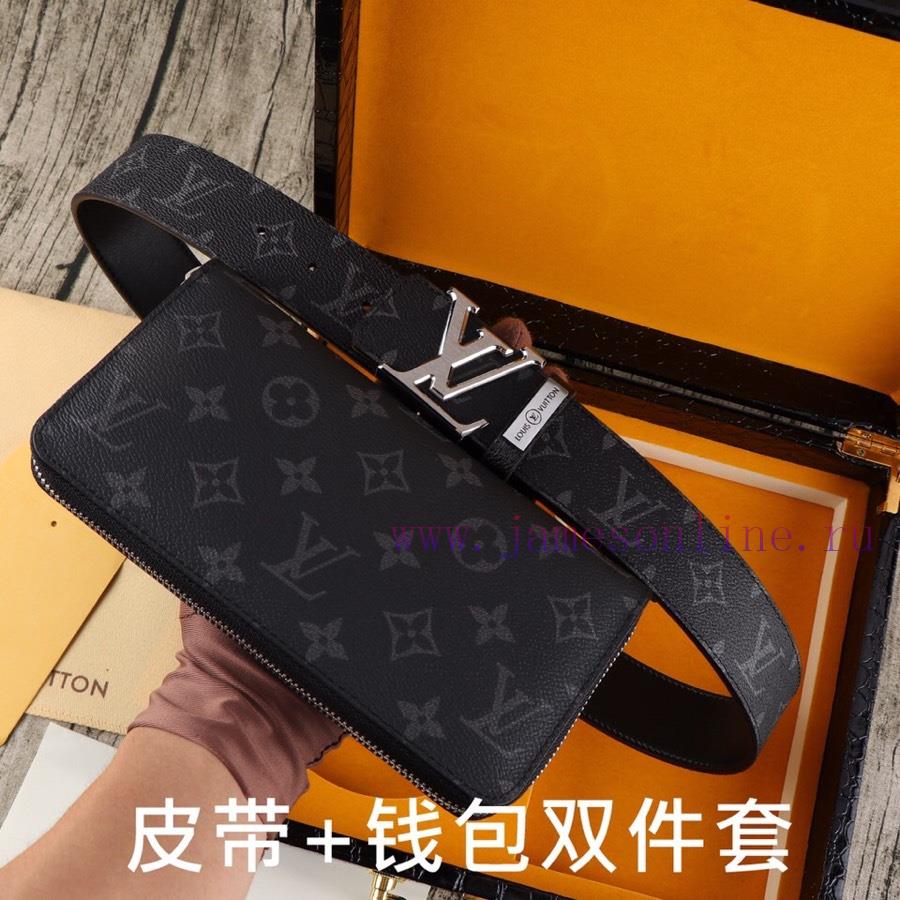 LV. Yilu Weideng Double Piece SetWooden box, belt+wallet, two-piece setGrade: Italian import 7f878ag5 - Image 2