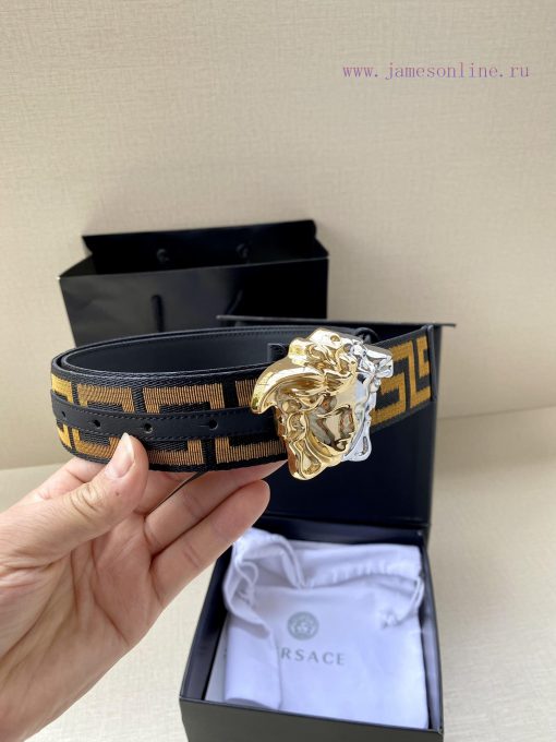 Width 3.8cm Versace This satin belt from Versace has a very casual style, adorned with the i q6xv3ubs - Image 7