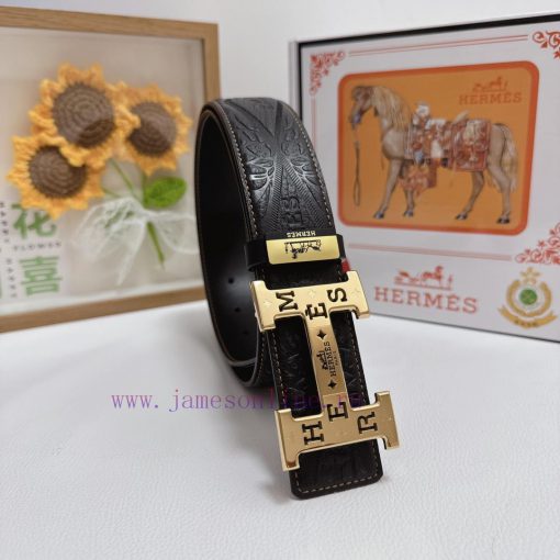 Hermes Hermès  Material: Leather Belt with 100% Head Layer. The leather belt is guaranteed t zh5a60m0 - Image 2