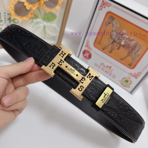 Hermes Hermès  Material: Leather Belt with 100% Head Layer. The leather belt is guaranteed t zh5a60m0 - Image 6