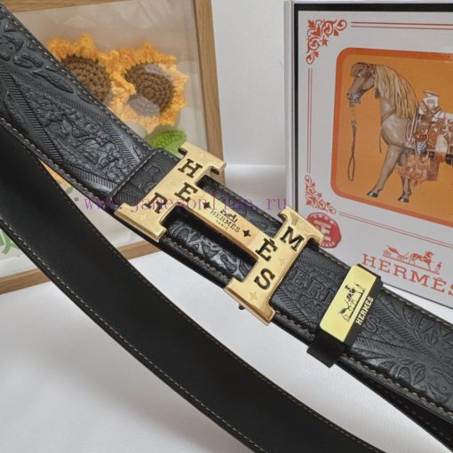 Hermes Hermès  Material: Leather Belt with 100% Head Layer. The leather belt is guaranteed t zh5a60m0 - Image 8
