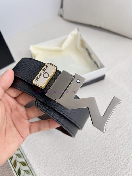 Montblanc Montblanc ️ Belt and beltBuckle, new original classic boutique two-color buckle, p ysz4zsag - Image 3