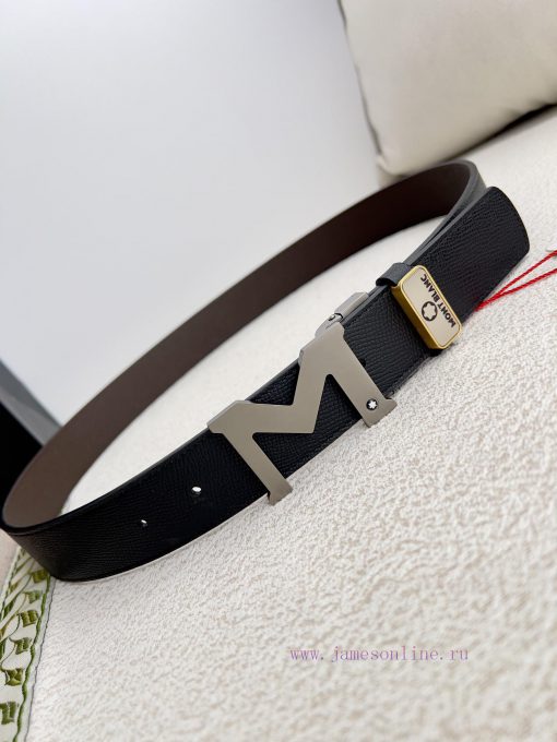 Montblanc Montblanc ️ Belt and beltBuckle, new original classic boutique two-color buckle, p ysz4zsag - Image 4