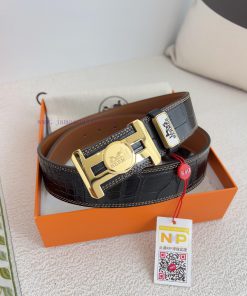 Hermes Hermes waist beltHanging buckle, classic pure steel material buckle head, double-side al3gl31h