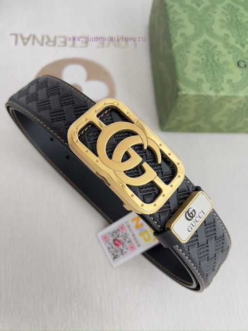 Gucci Gucci Belt ️ BeltHanging buckle, pure steel material buckle head, top layer cowhide, p zes4d3bw - Image 5