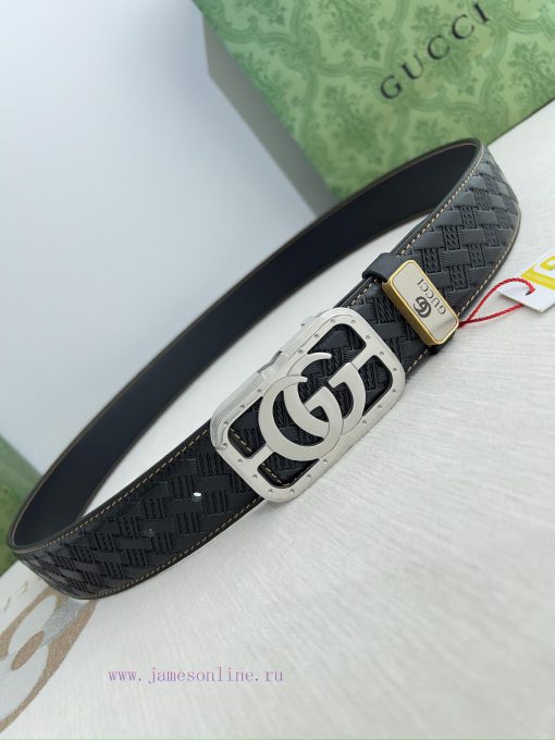Gucci Gucci Belt ️ BeltHanging buckle, pure steel material buckle head, top layer cowhide, p zes4d3bw - Image 6