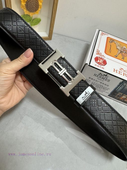 Hermes Hermès  Material: Leather Belt with 100% Head Layer. The leather belt is guaranteed t vu7pg3dm - Image 8