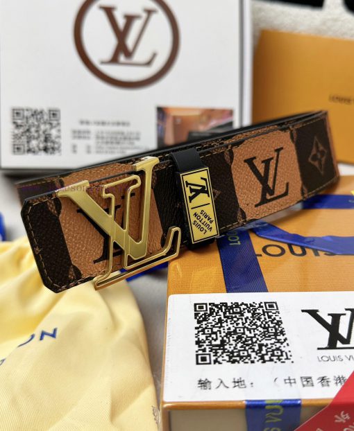 Belt LV Louis Reproduction-The waistband is made of 100% head layer cowhide, ensuring a thre oz2fnvky - Image 4