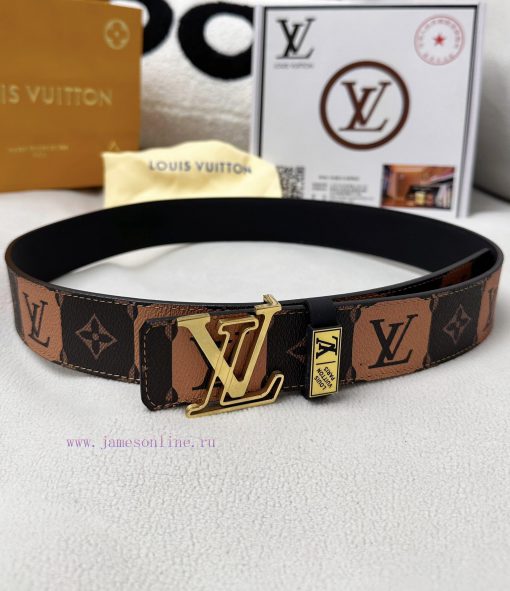 Belt LV Louis Reproduction-The waistband is made of 100% head layer cowhide, ensuring a thre 0nbc4etz - Image 7