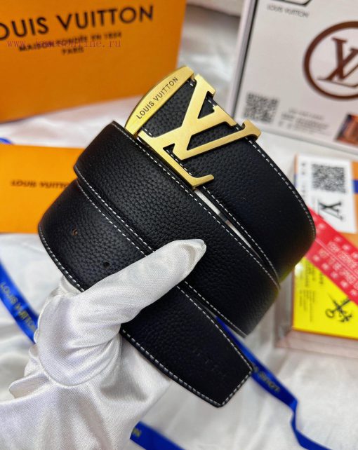 Belt LV Louis Vuitton's top tier replicaThe waistband is made of 100% cowhide, ensuring a ma z63zefbn - Image 3