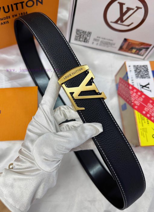 Belt LV Louis Vuitton's top tier replicaThe waistband is made of 100% cowhide, ensuring a ma z63zefbn - Image 4