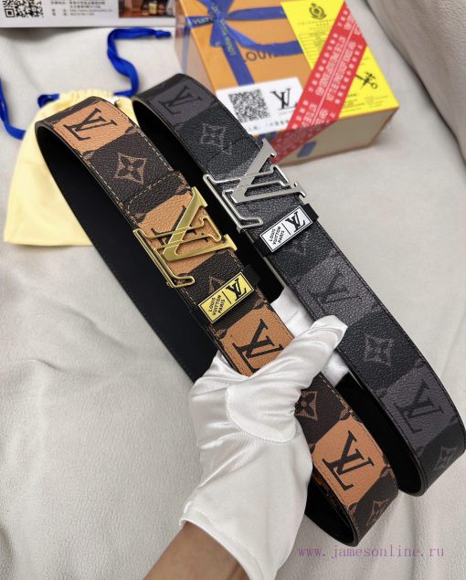 Belt LV Louis Reproduction-The waistband is made of 100% head layer cowhide, ensuring a thre 0nbc4etz - Image 10