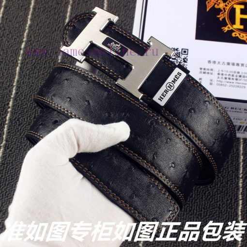 Hermes Her.. Mes ️ Ostrich patternIdentify and receive a punch as a giftMaterial: 100% head ses1tsyo