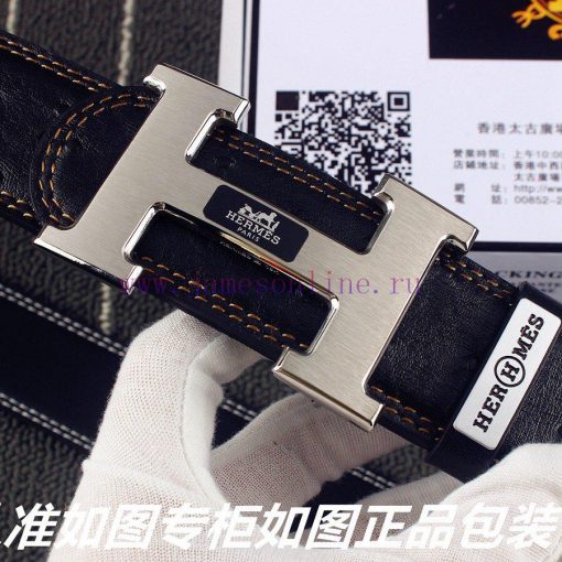Hermes Her.. Mes ️ Ostrich patternIdentify and receive a punch as a giftMaterial: 100% head ses1tsyo - Image 6
