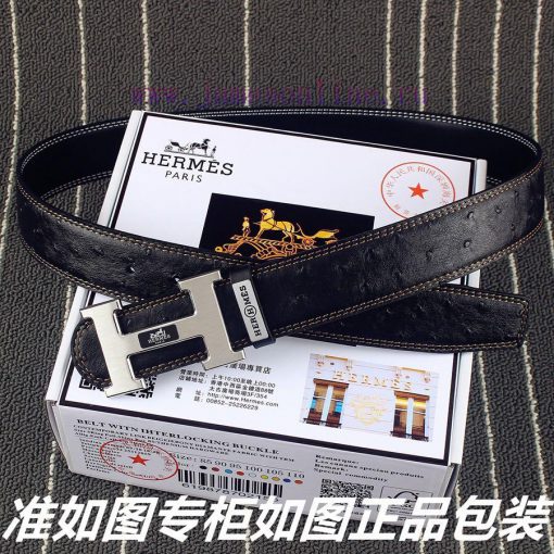 Hermes Her.. Mes ️ Ostrich patternIdentify and receive a punch as a giftMaterial: 100% head ses1tsyo - Image 7