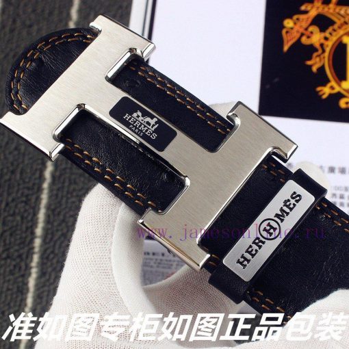 Hermes Her.. Mes ️ Ostrich patternIdentify and receive a punch as a giftMaterial: 100% head ses1tsyo - Image 8