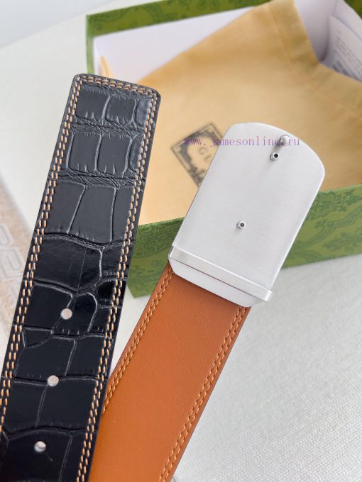 Gucci Gucci Belt ️ BeltHanging buckle, pure steel material buckle head, top layer cowhide, p 4hje2cyo - Image 6