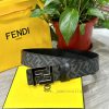 FENDI FendiFull set of the same width 4.0CM double ring front and back waist belt FF nail bu 1manh2d1