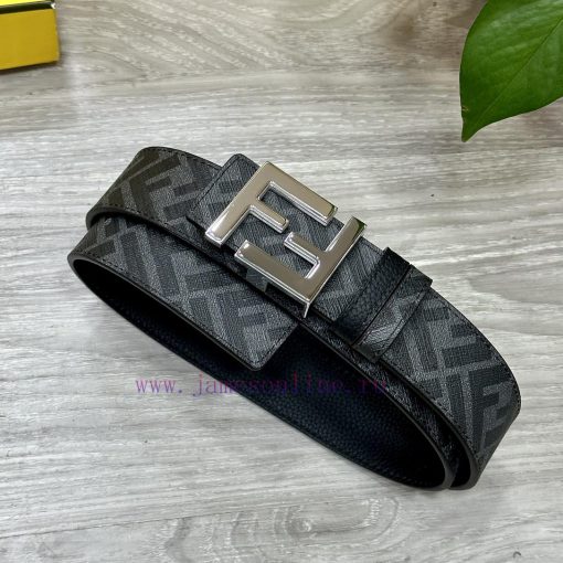 FENDI FendiFull set of the same width 4.0CM double ring front and back waist belt FF nail bu yjuqaonr - Image 5