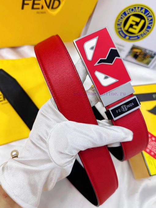 Belt FENDI Fendi ReproductionThe waistband is made of 100% imported top layer cowhide, ensur mz1f2nks - Image 8