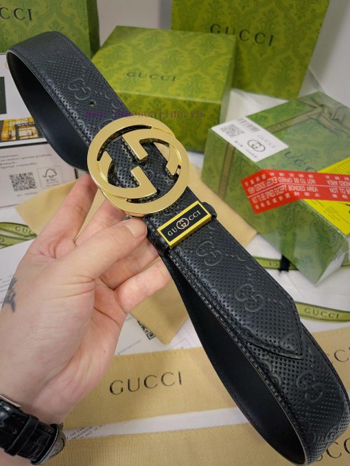 Belt Gucci Gucci️Belt made of 100% head layer cowhide, guaranteed genuine leather, 24k pure 3rdgssnn - Image 4
