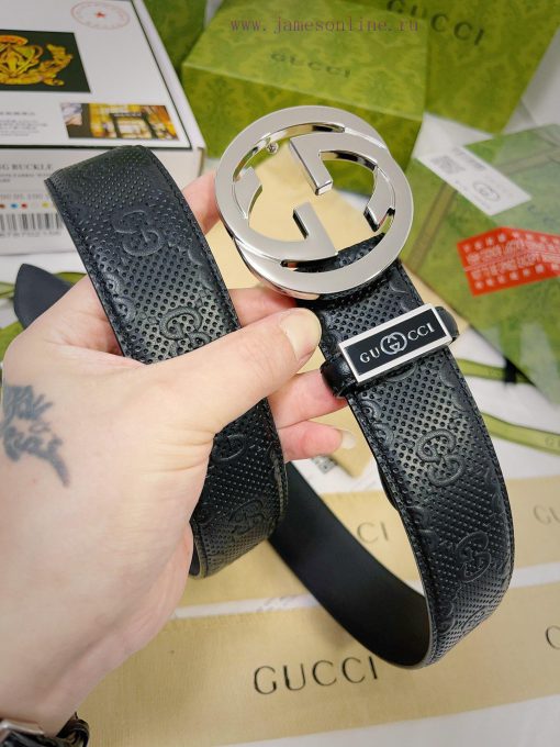 Belt Gucci Gucci️Belt made of 100% head layer cowhide, guaranteed genuine leather, 24k pure tei3ty7n - Image 3