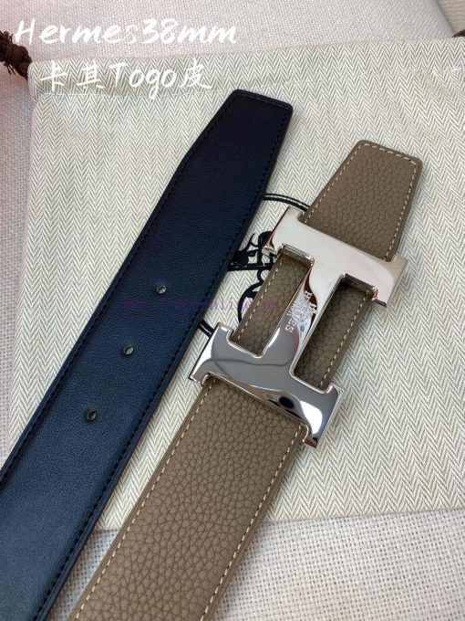 Hermes HERMESConstance belt buckle&double-sided leather belt 38mm, made of Epsom original ca a6zm6yl8