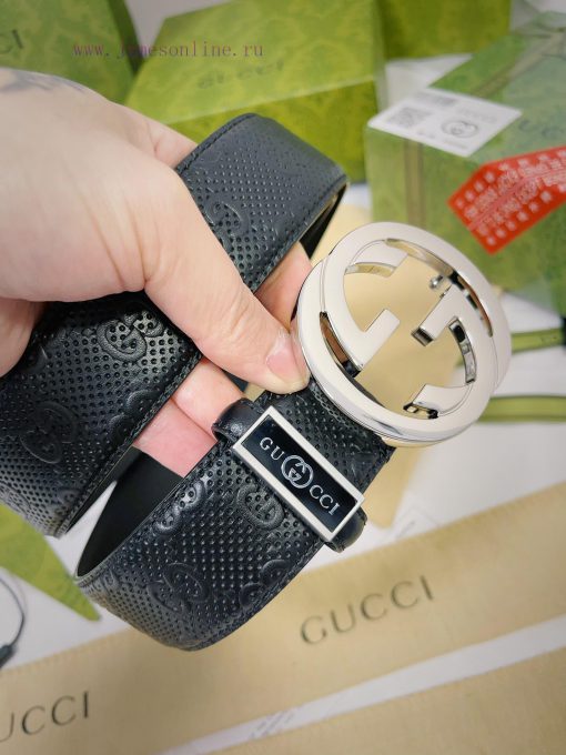 Belt Gucci Gucci️Belt made of 100% head layer cowhide, guaranteed genuine leather, 24k pure tei3ty7n - Image 5