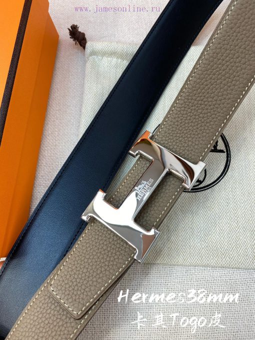 Hermes HERMESConstance belt buckle&double-sided leather belt 38mm, made of Epsom original ca a6zm6yl8 - Image 3