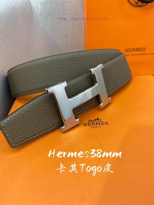 Hermes HERMESConstance belt buckle&double-sided leather belt 38mm, made of Epsom original ca a6zm6yl8 - Image 4