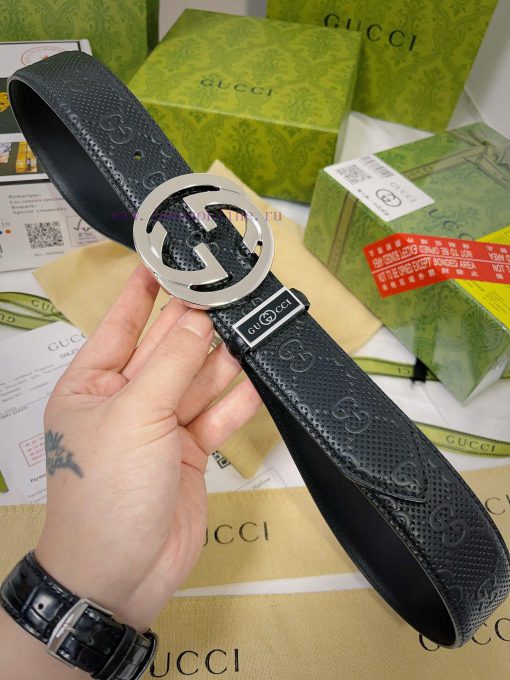 Belt Gucci Gucci️Belt made of 100% head layer cowhide, guaranteed genuine leather, 24k pure tei3ty7n - Image 8