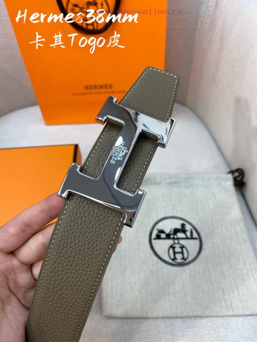Hermes HERMESConstance belt buckle&double-sided leather belt 38mm, made of Epsom original ca a6zm6yl8 - Image 7