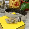 FENDI style with width of 4.0CM, double ring front and back waist belt, FF nail buckle, dual tmdpyym5