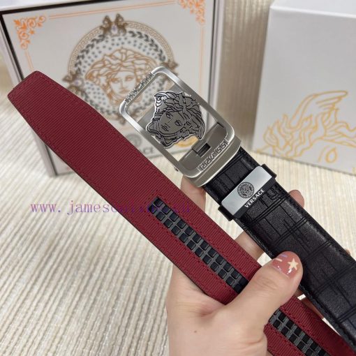 Versace automatic beltMaterial: Leather Belt with 100% Head Layer. The leather belt is guara q5yzp21q - Image 9