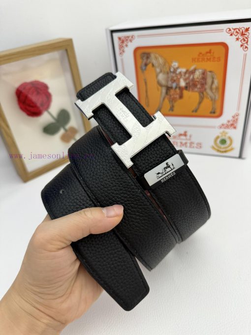 Hermes Hermès  Material: Leather Belt with 100% Head Layer. The leather belt is guaranteed t 04c177hu - Image 4