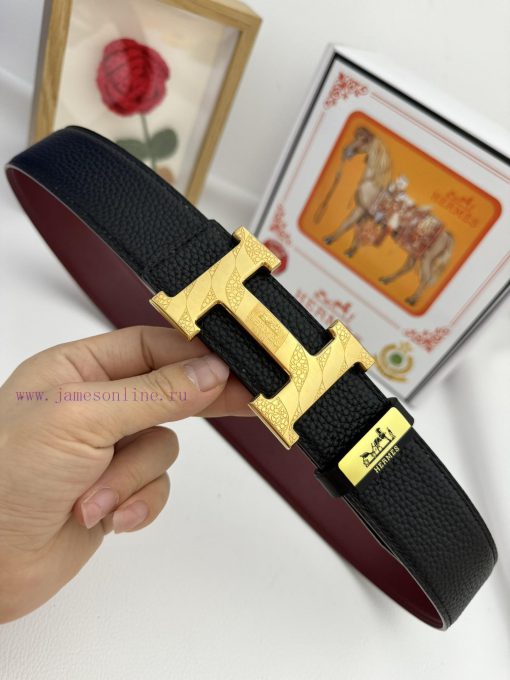 Hermes Hermès  Material: Leather Belt with 100% Head Layer. The leather belt is guaranteed t 04c177hu - Image 5
