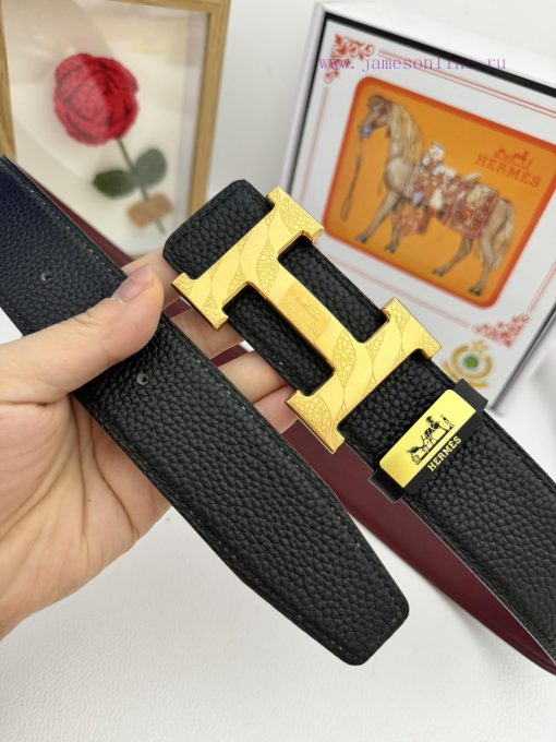 Hermes Hermès  Material: Leather Belt with 100% Head Layer. The leather belt is guaranteed t op15ovot - Image 4