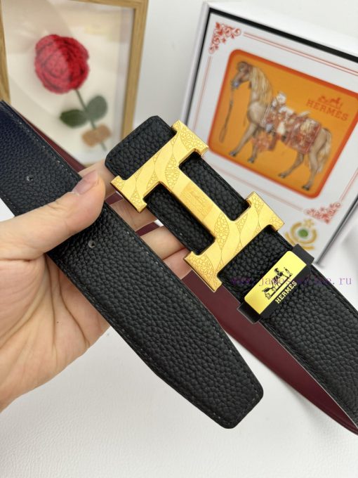 Hermes Hermès  Material: Leather Belt with 100% Head Layer. The leather belt is guaranteed t 04c177hu - Image 7