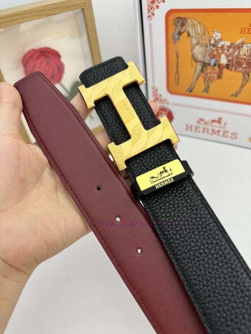 Hermes Hermès  Material: Leather Belt with 100% Head Layer. The leather belt is guaranteed t op15ovot - Image 9