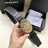 The 3D hollowed out Medusa on the Versace head logo waistband buckle with a width of 4.0cm g 0qt3c860