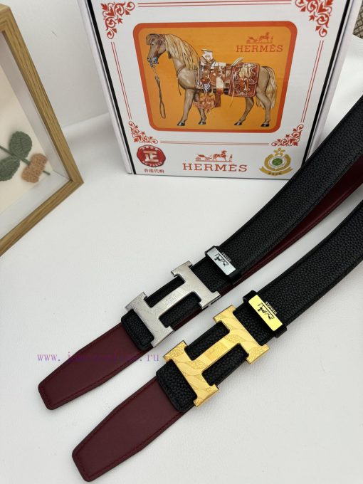 Hermes Hermès  Material: Leather Belt with 100% Head Layer. The leather belt is guaranteed t op15ovot - Image 10