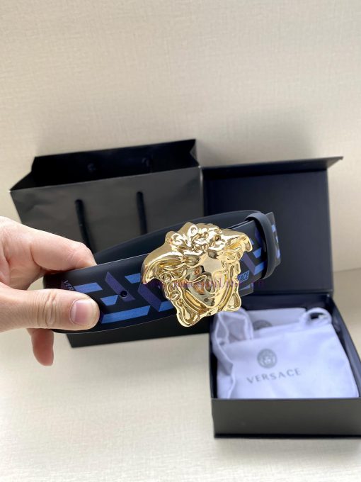 Width 4.0cm VERSACE This classic Versace belt is made of soft calf leather, adorned with La 1ibdfkyb - Image 7