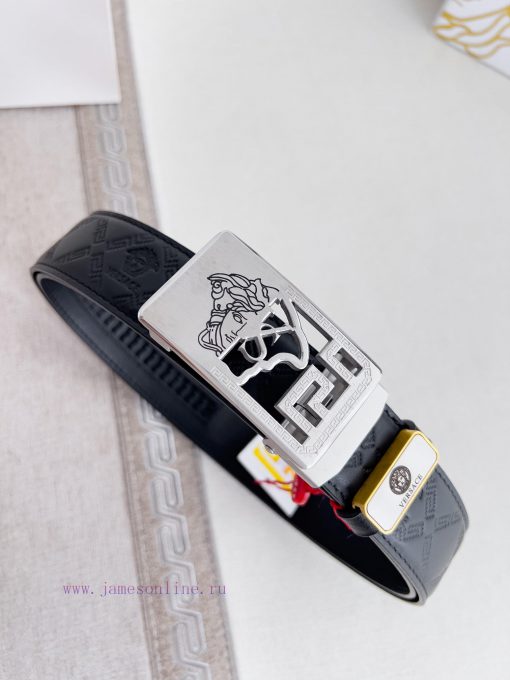 Versace Versace. ️ Belt and belt automatic beltAutomatic belt, classic head buckle made of p qjopzcdc - Image 3