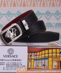 Belt belt Versace cowhide beltMen's belt material: 100% head layer cowhide belt, guaranteed y43rpnrr
