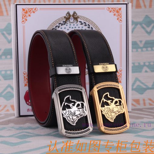 Belt belt Versace cowhide beltMen's belt material: 100% head layer cowhide belt, guaranteed htx6lcmz - Image 2