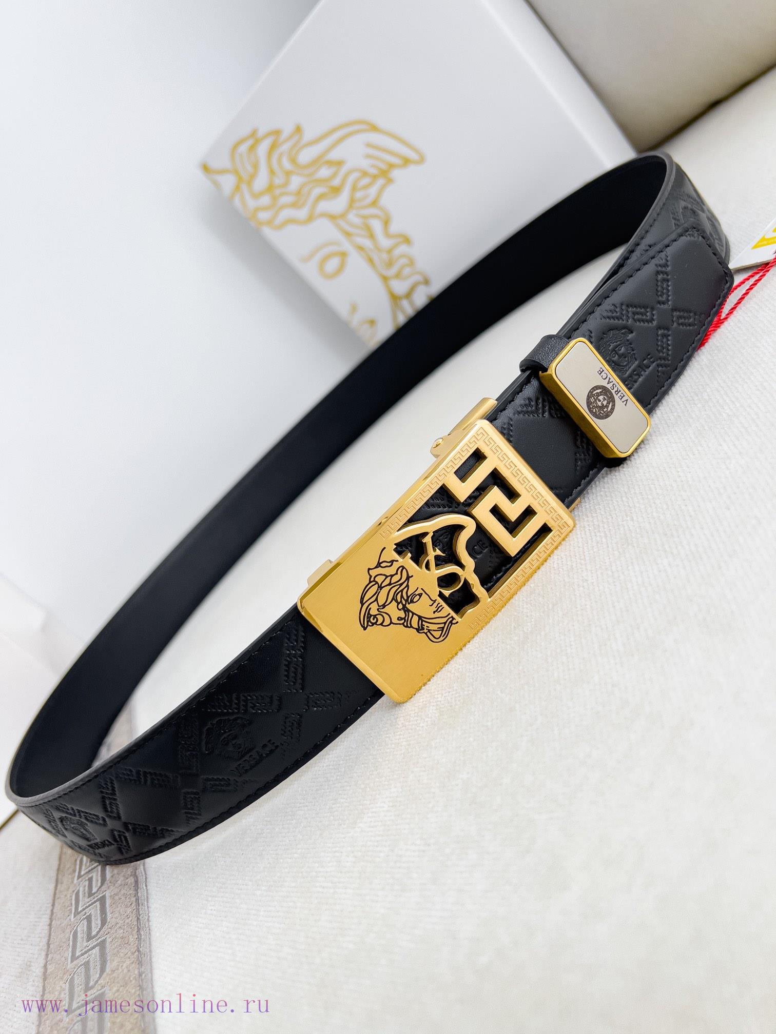 Versace Versace. ️ Belt and belt automatic beltAutomatic belt, classic head buckle made of p 33hif0zb - Image 4