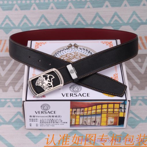 Belt belt Versace cowhide beltMen's belt material: 100% head layer cowhide belt, guaranteed y43rpnrr - Image 5